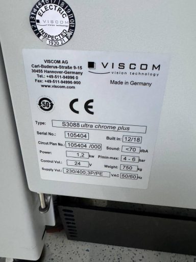 Viscom AOI S3088 ultra chrome plus